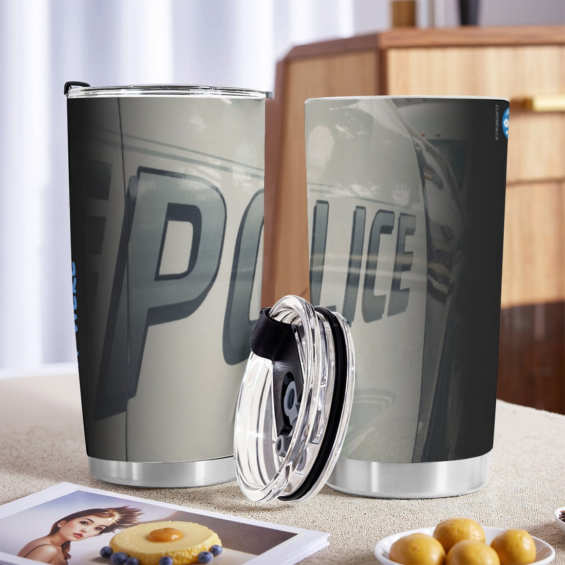 POLICE Cruiser | Personalized 20oz Stainless Steel Tumbler