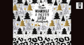 The image is a collage of various Christmas-themed elements, including trees, stars, and text. The text in the center of the collage says 