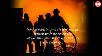 FIRE-LineOfDutyQuote - Custom 20oz Tumbler